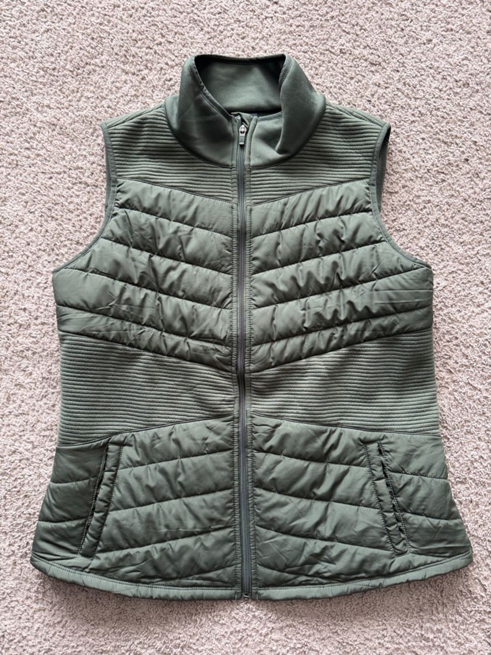 tek gear Olive Green Quilted Puffer Vest